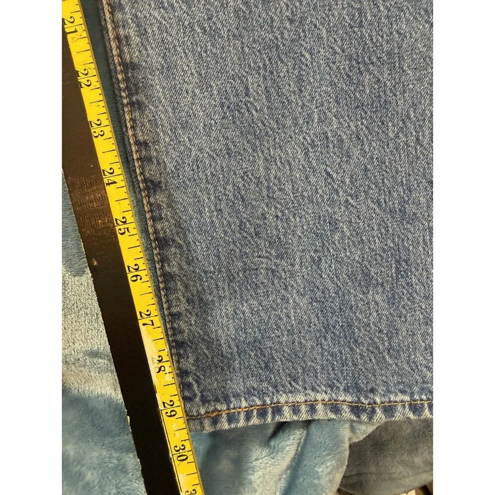 Vintage Levis 501 Jeans 38x30 Blue Denim Button Fly Straight Leg Mens 1990s 38